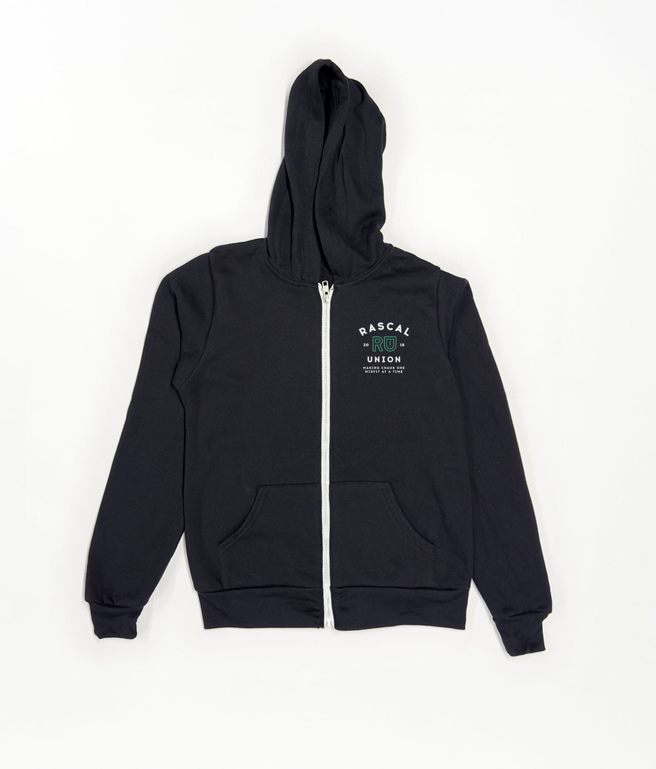 Typography Youth Zip Hoodie